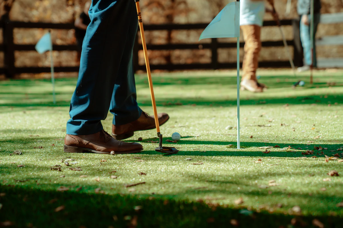Custom backyard putting green installed in Tucson AZ